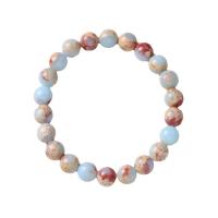 Gemstone Bracelets, Koreite, Round, fashion jewelry & Unisex, mixed colors, 8mm Approx 16 cm 
