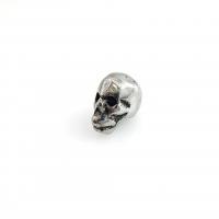 304 Stainless Steel Spacer Bead, Skull, DIY & blacken, original color 