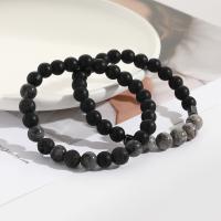 Gemstone Bracelets, Elastic Thread, with Map Stone, handmade, 2 pieces & fashion jewelry & Unisex Approx 18 cm 