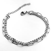 Titanium Steel Bracelet & Bangle, Adjustable & fashion jewelry & Unisex 