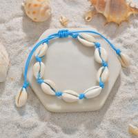Freshwater Shell Bracelet, with Polyester, fashion jewelry 