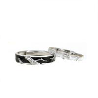 Fashion Sterling Silver Jewelry Sets, 925 Sterling Silver & for couple & enamel, US Ring 