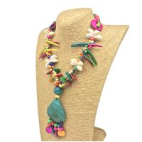 Деревянные ожерелья, деревянный, Связанный вручную, ювелирные изделия моды & Женский, Много цветов для выбора, длина:80 см, продается Strand