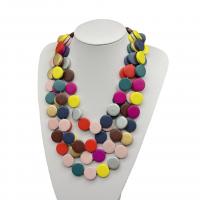 Деревянные ожерелья, деревянный, Связанный вручную, ювелирные изделия моды & Женский, разноцветный, длина:56 см, продается Strand
