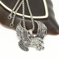 Stainless Steel Jewelry Necklace, 316 Stainless Steel, with Titanium Steel, eagle, fashion jewelry & for man, original color Approx 23.62 Inch 