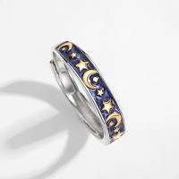 Стерлингового серебра кольцо, 925 пробы, с Лэмпворк, ювелирные изделия моды & Мужская, размер:7, продается PC
