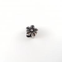 304 Stainless Steel Spacer Bead, Flower, DIY & blacken, original color Approx 5mm 