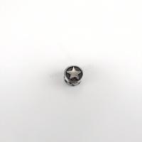304ステンレススチール スペーサービーズ, 楕円, DIY & 黒くする, オリジナルカラー 穴:約 1.5mm, 売り手 パソコン