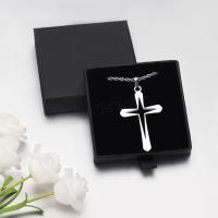Stainless Steel Jewelry Necklace, 304 Stainless Steel, Cross, fashion jewelry & Unisex, original color cm 
