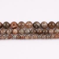 Perles agates, Agate du soleil, Rond, poli, DIY & normes différentes pour le choix Environ 38 cm, Vendu par brin
