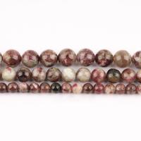 Natural Tourmaline Beads, Plum Blossom Tourmaline, Round, polished, DIY Approx 38 cm 
