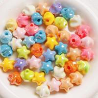 Perles acryliques plaquée, Acrylique, étoile, DIY, plus de couleurs à choisir, 15.5mm Environ 3.5mm, Vendu par PC