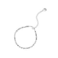 Sterling Silver Bracelets, 925 Sterling Silver, with 5CM extender chain, plated, for woman Approx 15 cm 