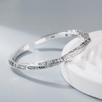 Bracelet manchette de zinc en alliage, alliage de zinc, bijoux de mode & pour femme, Diamètre inté Environ 6.35mm, Vendu par sac