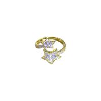 Strass Zink Legierung Finger Ring, Zinklegierung, mit Kunststoff Perlen, goldfarben plattiert, verschiedene Stile für Wahl & für Frau & Emaille & mit Strass, Größe:6-8, verkauft von PC
