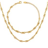 真鍮の宝石類のセット, 銅, ゴールドメッキ, ファッションジュエリー & 女性用, 金色, Braceletuff1a16+5cm +5cm, 売り手 パソコン