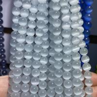 Katzenauge Perlen, rund, poliert, DIY & verschiedene Größen vorhanden, keine, Länge:ca. 38 cm, verkauft von Strang