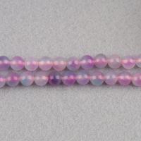 Einzelne Edelstein Perlen, Chalzedon, rund, poliert, DIY, keine, 8mm, Länge:ca. 38 cm, ca. 46PCs/Strang, verkauft von Strang