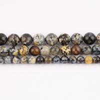Natural Ocean Agate Beads, Round, polished, DIY mixed colors Approx 38 cm 