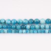 Single Gemstone Beads, Apatites, Round, polished & DIY Approx 38 cm 