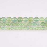 Prehnit-Perlen, Prehnit, rund, poliert, DIY & verschiedene Größen vorhanden, hellgrün, Länge:ca. 38 cm, verkauft von Strang