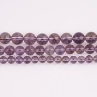 Natural Amethyst Beads, Round, polished, DIY purple Approx 38 cm 