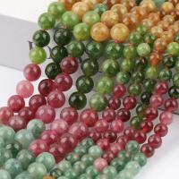 Mixed Gemstone Beads, Chalcedony, Round, polished, DIY Approx 38 cm 