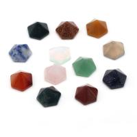 Gemstone Jewelry Pendant, Natural Stone, Conical, DIY & no hole, Random Color, 14mm [