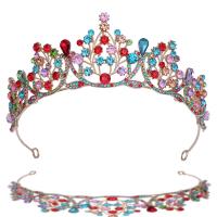 Bridal Tiaras, Zinc Alloy, plated, for woman & with rhinestone 