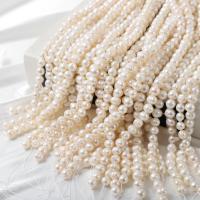 Baroque Cultured Freshwater Pearl Beads, DIY, white, 9-10mm Approx 37 cm 
