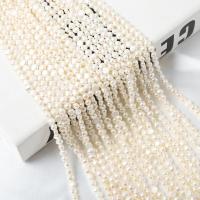 Keshi Cultured Freshwater Pearl Beads, DIY, white, 5-6mm Approx 37 cm 
