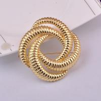 Zinc Alloy Jewelry Brooch, plated, for woman & hollow 55mm 
