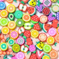 Fruit Polymer Clay Beads, DIY & mixed, mixed colors, 10mm, Approx [