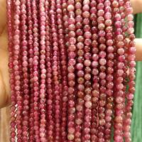 Natural Tourmaline Beads, Round, DIY Approx 38 cm 