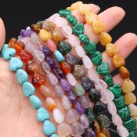 Single Gemstone Beads, Natural Stone, Heart, DIY 
