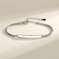 Bracelets en laiton, avec 1.97inch chaînes de rallonge, bijoux de mode & unisexe Environ 5.9 pouce, Vendu par PC