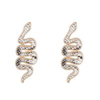 Zinc Alloy Stud Earring, Snake, fashion jewelry & for woman, 55mm 