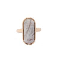 Agate Finger Ring, Zinc Alloy, with Agate, fashion jewelry & for woman, Inner Approx 17mm 
