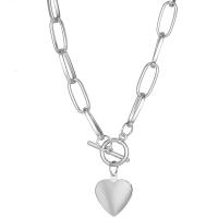 Кулон ожерелье, Железо, Сердце, ювелирные изделия моды & Женский длина:Приблизительно 18.5 дюймовый, продается Strand[