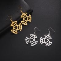Stainless Steel Drop Earring, Titanium Steel, Vacuum Ion Plating, fashion jewelry & for woman 