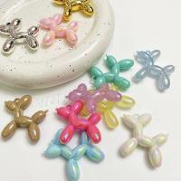 Perles acryliques plaquée, Acrylique, chien, DIY, plus de couleurs à choisir Environ 3.5mm, Vendu par PC