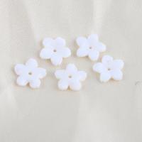 Natürliche weiße Muschelperlen, Blume, DIY, weiß, 11.5x11.4x2.1mm, verkauft von PC[