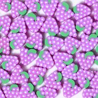 Fruit Polymer Clay Beads, Grape, DIY, purple, 10mm, Approx 