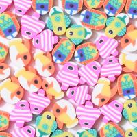Polymer Clay Jewelry Beads, Fish, DIY, mixed colors, 10mm, Approx 