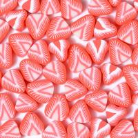 Fruit d'argile de polymère perles 
, fraise, DIY, rouge, 10mm, Environ Vendu par sac