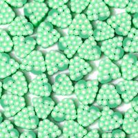 Obst Polymer Clay Perlen, Polymer Ton, Traube, DIY, grün, 10mm, ca. 1000PCs/Tasche, verkauft von Tasche