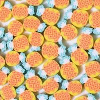 Fruit Polymer Clay Beads, Pineapple, DIY, mixed colors, 10mm, Approx [