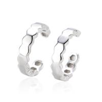 925 Sterling Silver Earring Clip, plated, fashion jewelry & for woman 2.7mm 