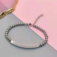 Stainless Steel Chain Bracelets, 304 Stainless Steel, with 1.18inch extender chain, fashion jewelry & for woman Approx 5.9 Inch 