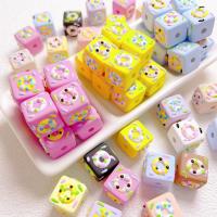 Acrylic Jewelry Beads, Cube, DIY 16mm Approx 4mm 